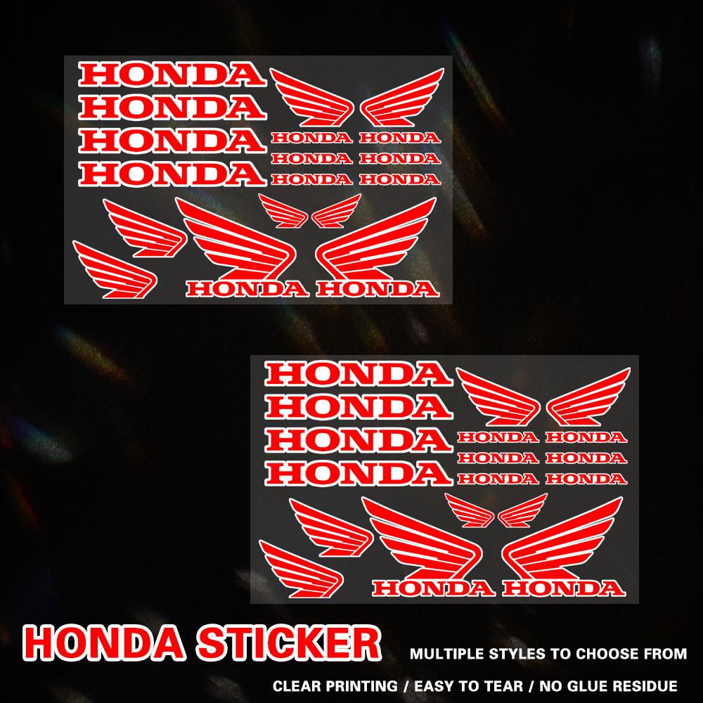 HHonda Reflective Decal Set High Quality Printed and Cut Stickers Motorcycle Sticker w10