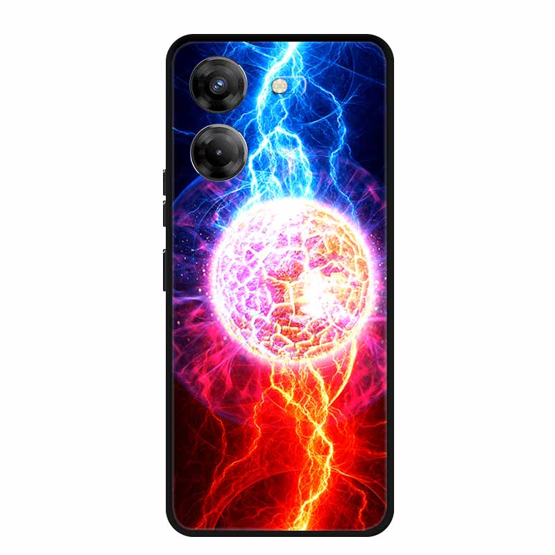 For Tecno Pova 5 Phone Case 6.78" Coque Black Bumper Silicone Soft Back Cover Case For Tecno Pova 5 Case Pova5 Funda Para Capa