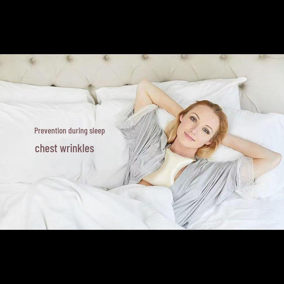 Beauty Pillow: Anti-Wrinkle, Breathable Chest Support with Adjustable Straps for Daily Care