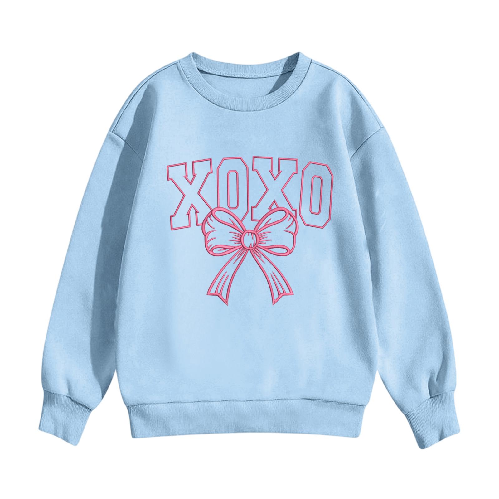 

Children s Casual Round Neck Printed Pullover Long,sleeved Hooded Sweatshirt Top 160