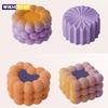 Heart Shaped Cylindrical Square Texture French Mousse Cake Mould Silicone Soap Mold Jelly Pudding Dessert Tools Kitchen Bakeware