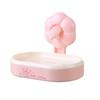 Abs Wall Mount Soap Dispenser With Suction Cup For Bathroom Storage Organizer