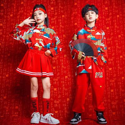 New Year's Children's Cheerleading Costumes: Girls' Chinese Style Tang Suit Hanfu