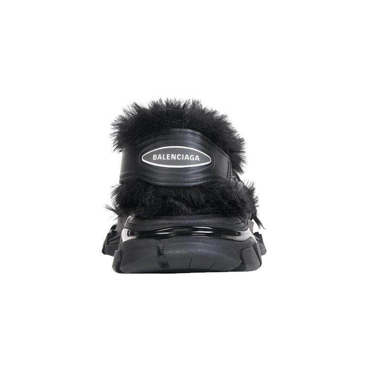 Balenciaga Track Sandal Fake Fur Black 668561W3CQ31000