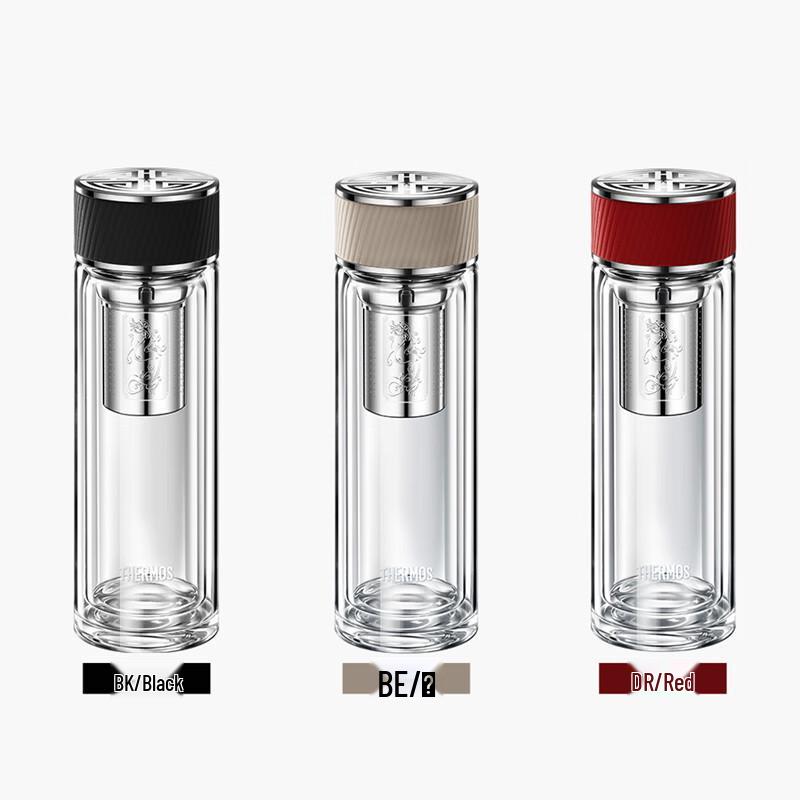 THERMOS Double-Layer Glass Tea Infuser Cup