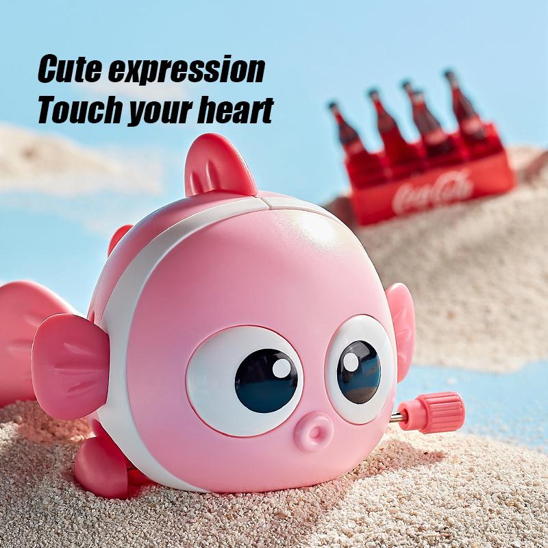 Cute Chain Clownfish Wind-up Driving Toy Cartoon Fish Children Swingfish Baby Puzzle Parent-child Interactive Children Gift