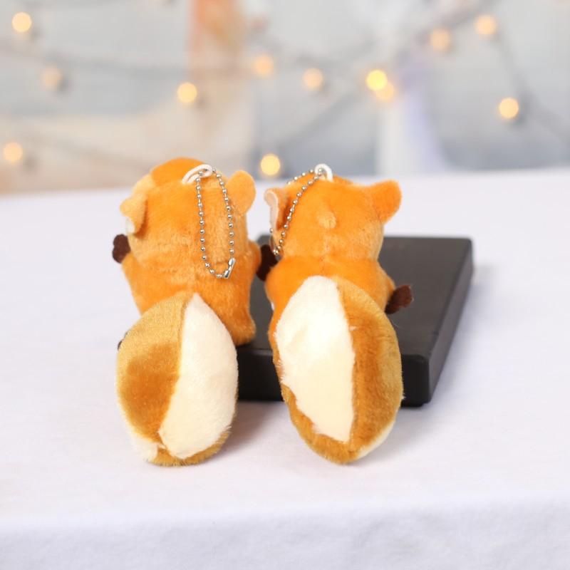 Cute Cute Big Tail Little Squirrel Plush Toy Doll Pendant Doll Keychain Bag Hanging Ornament Doll