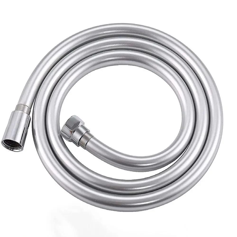 1/1.5/2m PVC Handheld Shower Head Hose Flexible Anti Winding Explosion-proof Water Tube Bathroom Faucet Hose Extension Pipe