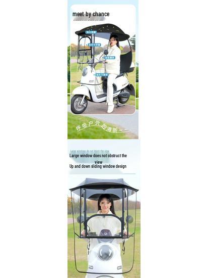 Electric Vehicle, Bicycle, and Motorcycle Sunshade & Rain Canopy Awning