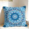 Pillow Cover Bohemian Blue And White Floral Kawaii Pillow Case For Sofa Couch Bed Living Room Pillowcases