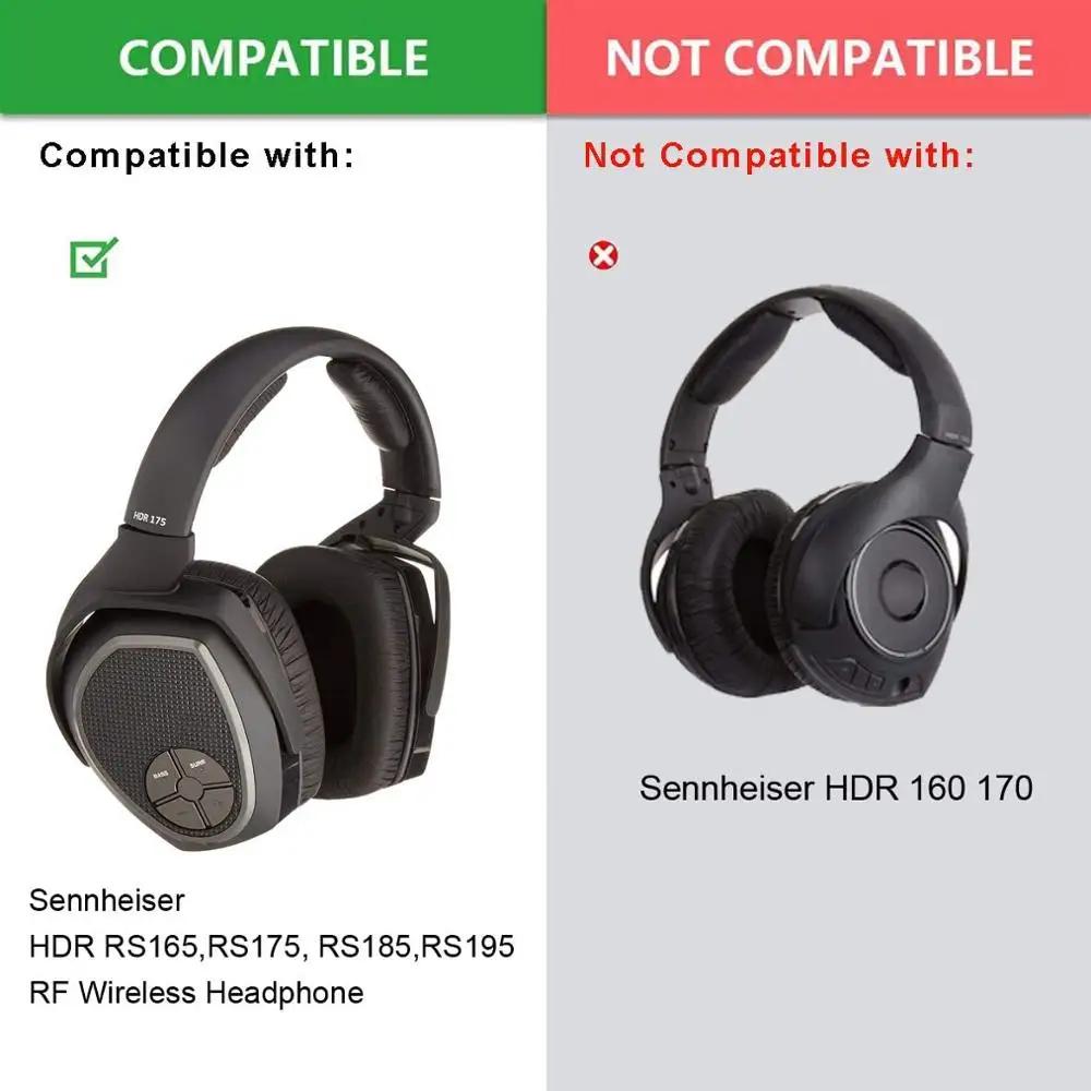 Ersatz-Ohrpolster Geeignet für Sennheiser RS165 RS175 RS185 RS195 HDR165 HDR175 HDR185 HDR195 RS Headset Gamer Abdeckung
