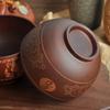 Japanese - Inspired Solid Jujube Wood Bowl with Creative Design, Great for Enjoying Ramen and Rice Meals