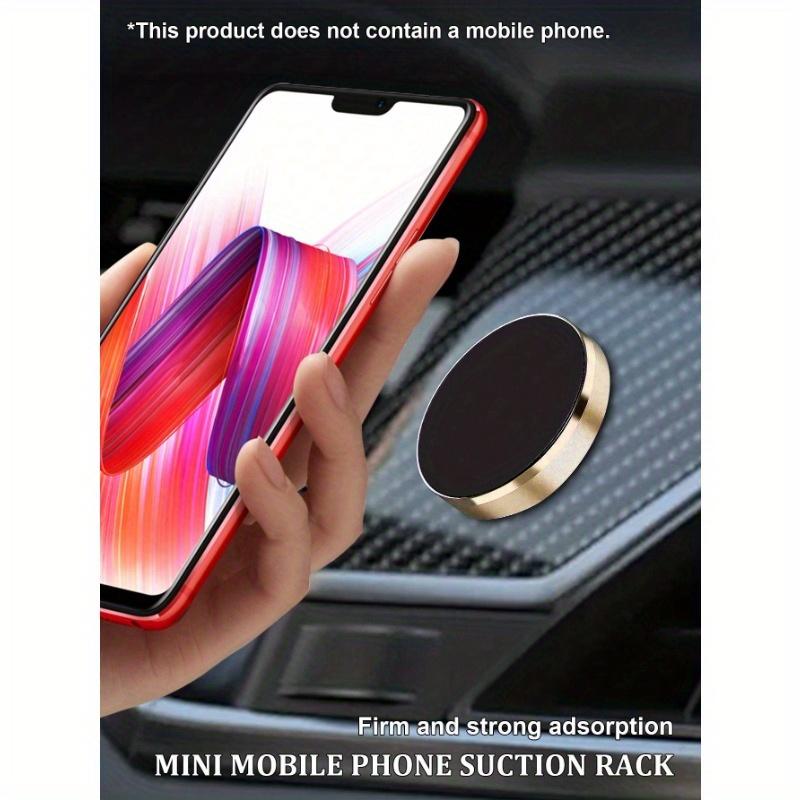 1pc Mini Multifunctional Magnetic Car Phone Holder For Navigation, Available In Rose Gold/Silver/Gold/Black