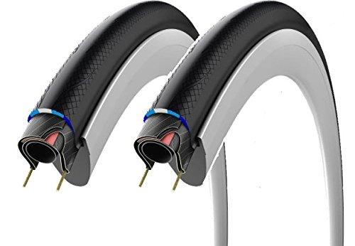 

Set of two Vittoria RUBINO PRO Clincher Tires, 700c (Black, 700x25c) [Parallel Import]
