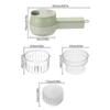 4-in-1 Multi-Functional Portable Electric Vegetable Cutter Set, Wireless Grinder Chopper for Home Kitchen Garlic, Peppers, Onions, Meat
