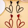 Forest Style Heart-Shaped Earrings For Women, Retro Style Design Earrings, Versatile Earrings For Daily Commuting.