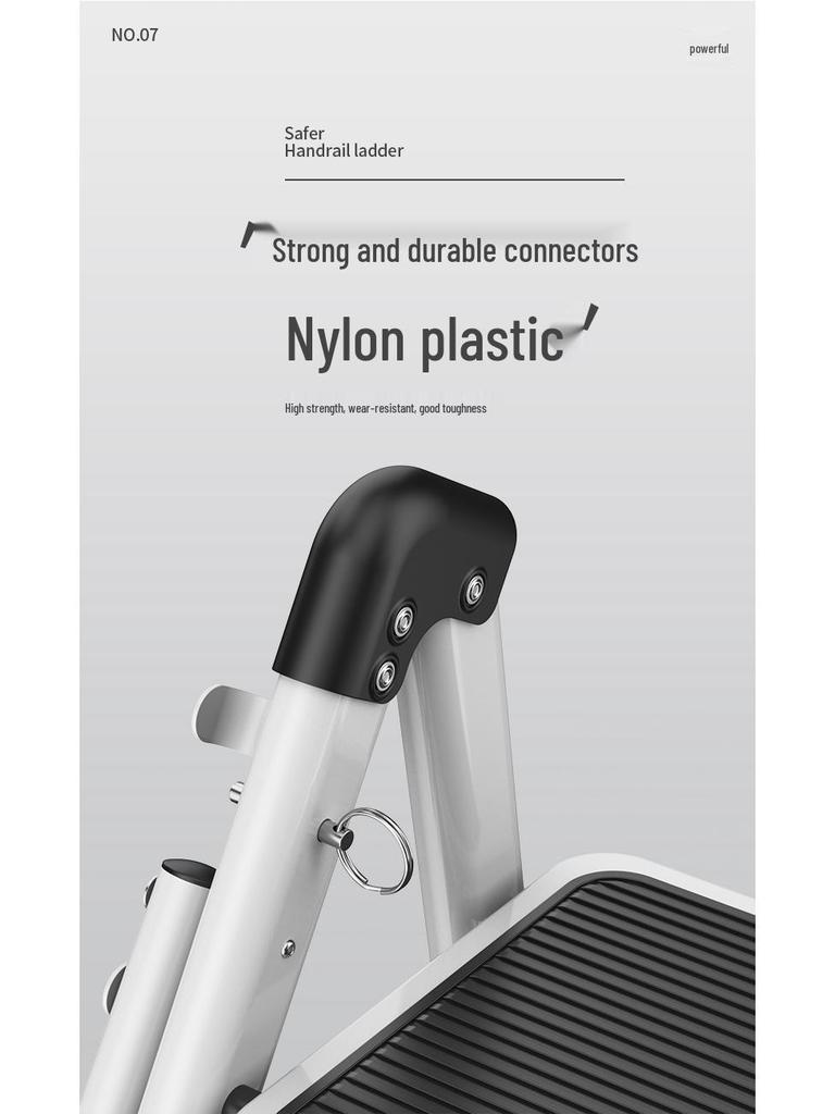 Multi-Functional Telescopic A-Frame Ladder: Indoor Folding Ladder with 3-4 Steps, Thickened for Stability.