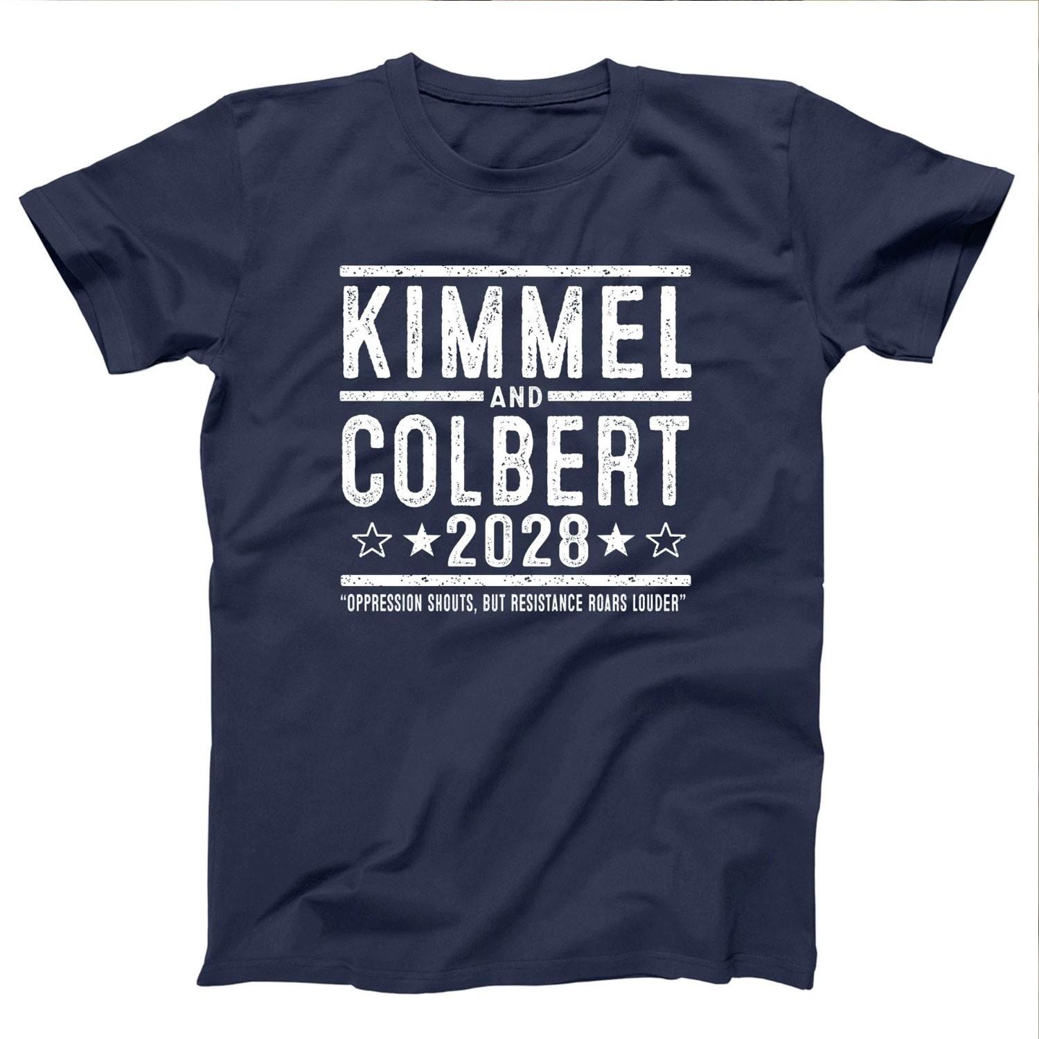Kimmel Colbert 2028 Election Free Speech Protest Rights Tshirt All Size L