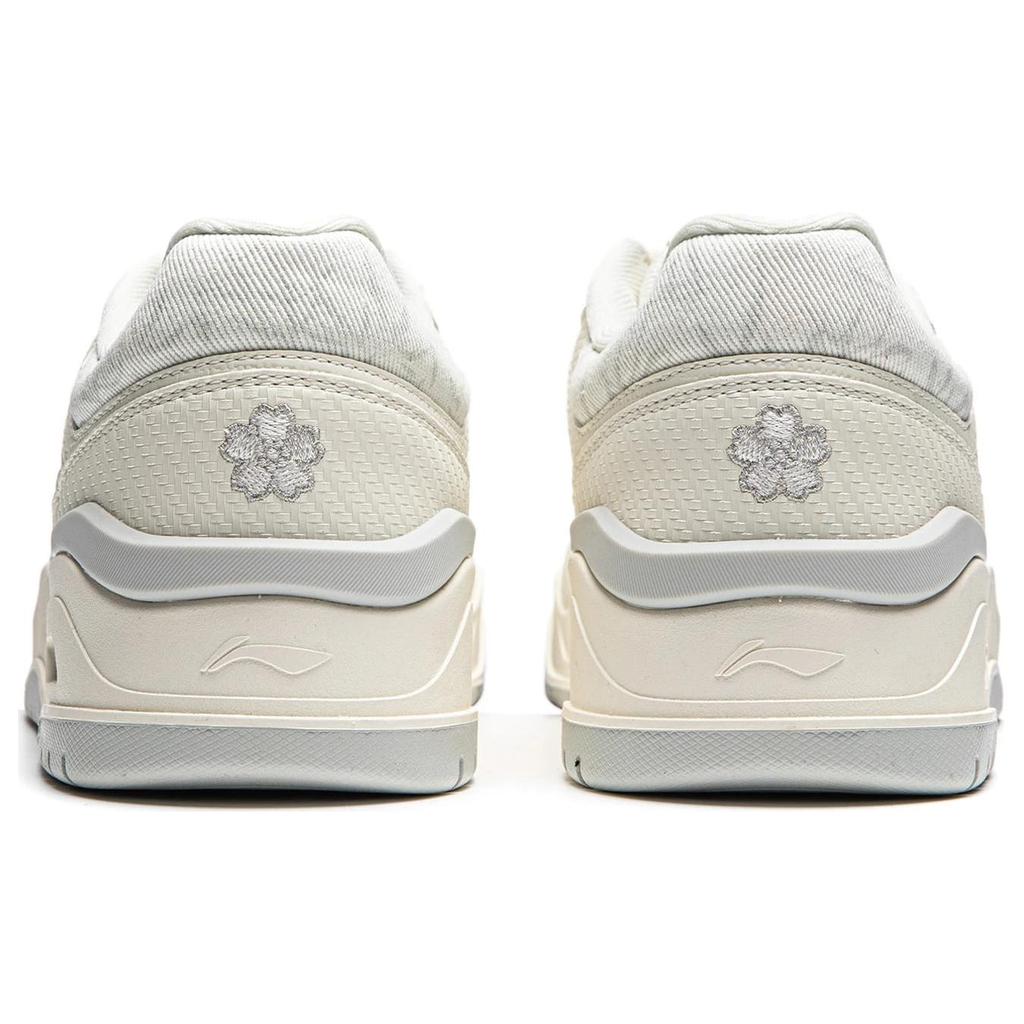 Li Ning Moon White 2.0 Low top Skateboard Shoes Men's Ecru AGCU275-1