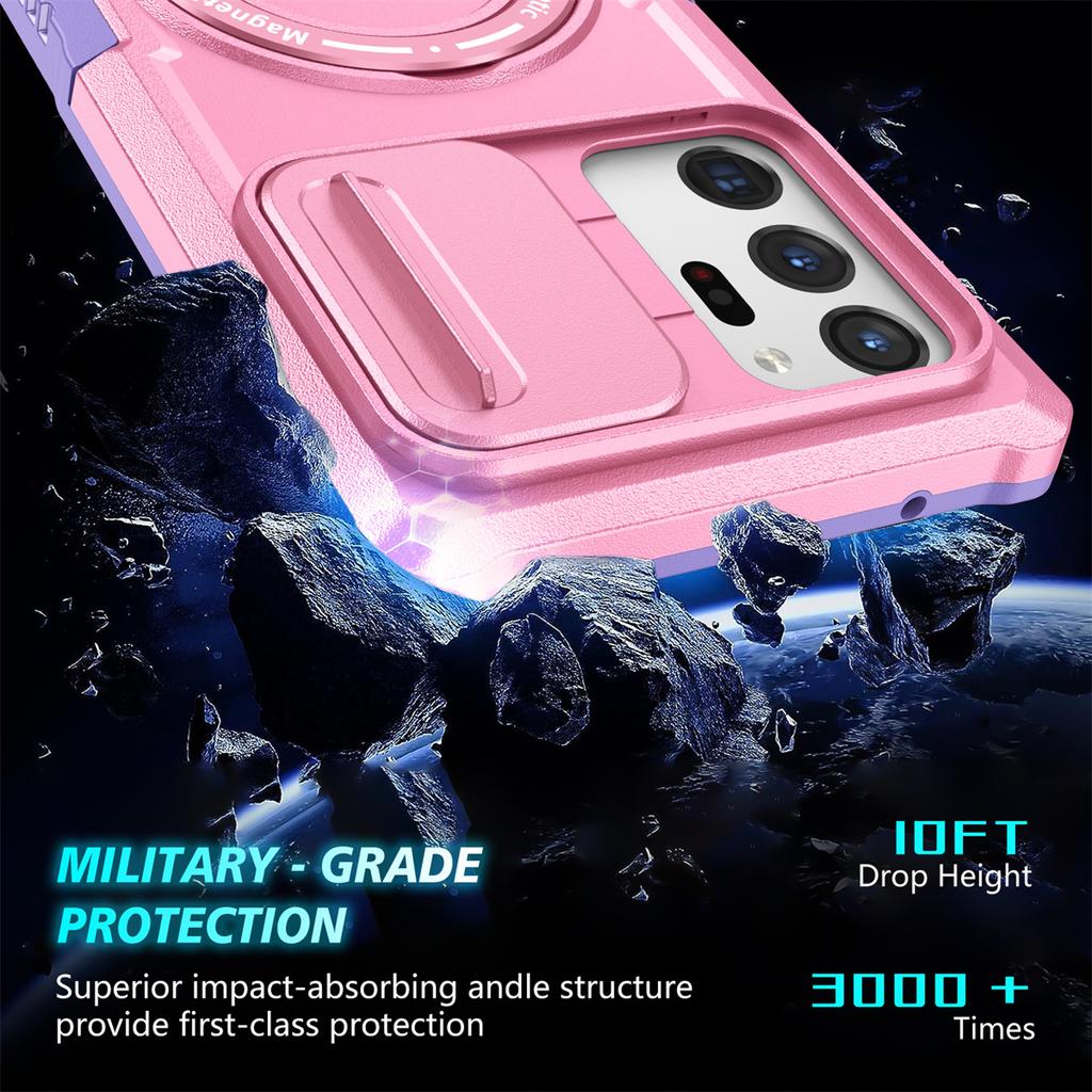 Magnetyczny MagSafe Metalowy Pierścień Etui Do Samsung Galaxy S24 S23 S22 S21 Plus PLUG Ultra Magnetyczny Pierścień Stojak Na Obiektyw Aparatu Push Pull Osłona Ochronna Aparatu