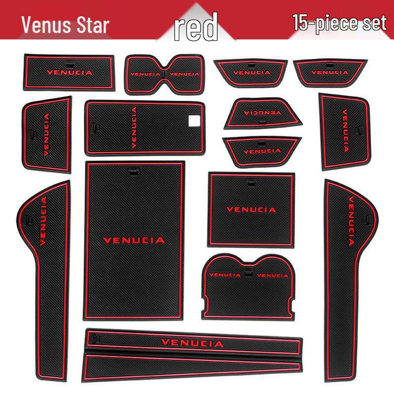Venucia Star Door Groove Mat & Cup Holder Accessories