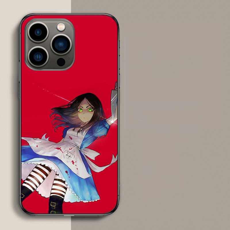 Game A-Alice Madness Returns Phone Case For Iphone 17 Air 15 Pro 14 Plus 16 Pro Max 17E 16E 12 13 Mini 11 Cover Cute Fundas