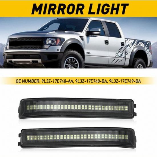 

LED Side Mirror Smoked Turn Signal Lens Light Lamp For Ford 2009-2014 F150 F-150