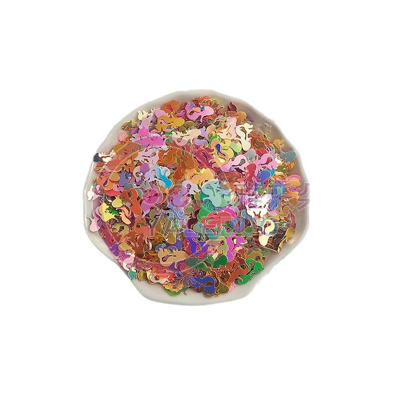 Golden Iridescent Mermaid PVC Sequins (8x12mm) for DIY Crystal Slime & Phone Case Accessories