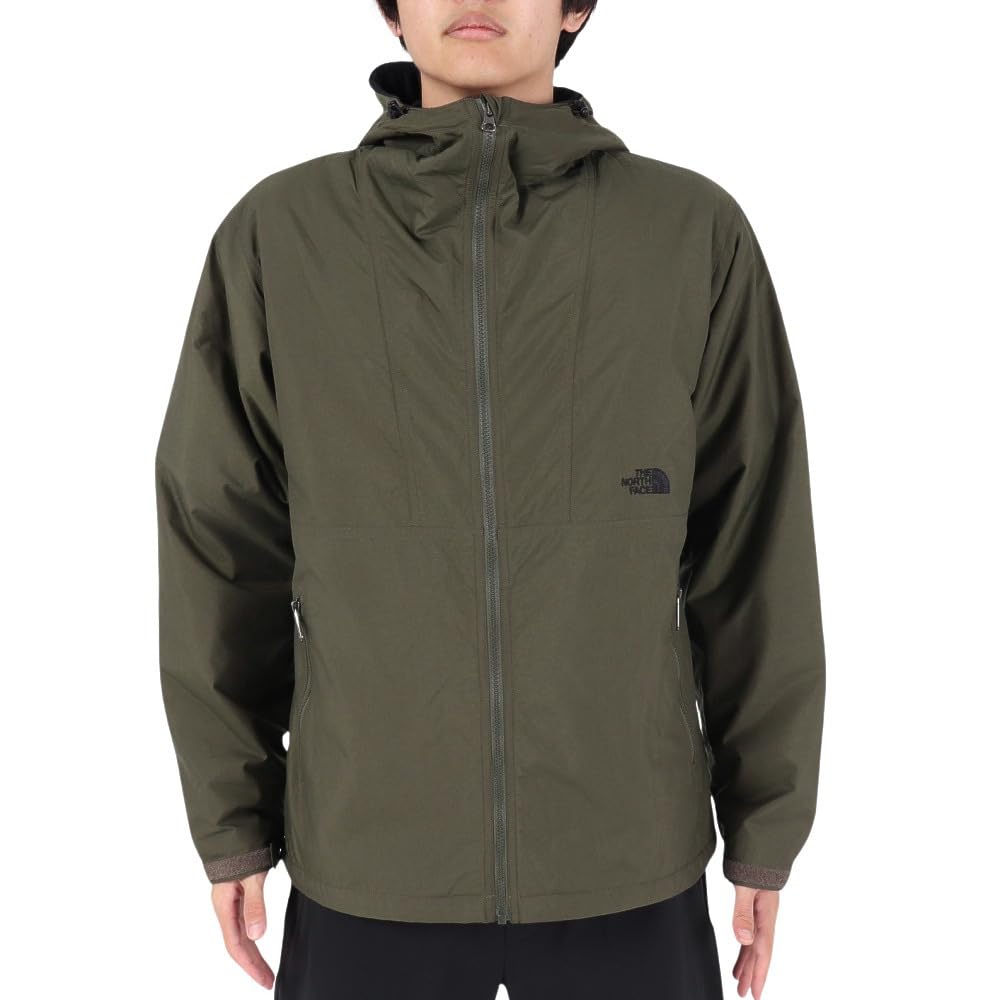 The North Face Compact Nomad New Size L Men's Blouson, Water-Repellent, Anti-Static, Cold-Weather Protection, Taupe/Black,