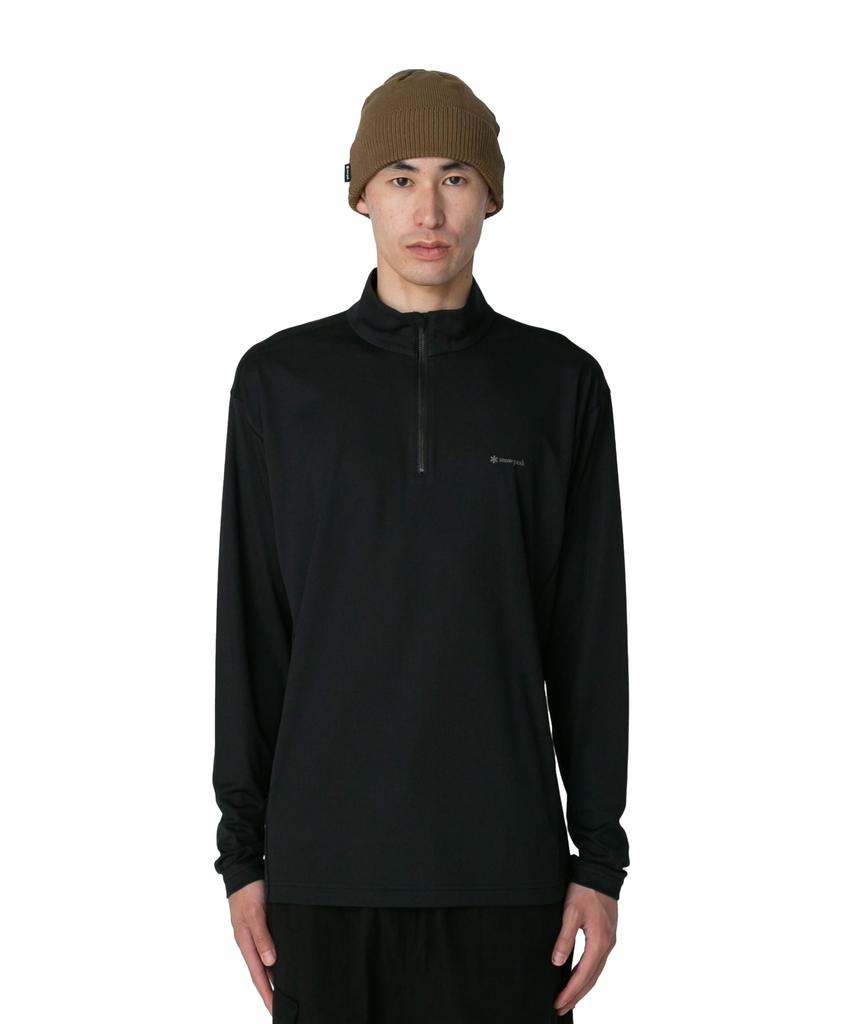 Snow Peak Pe Power Dry Half Zip Pullover Size SBLACKSW-25SU013 Festival Camping Outdoor