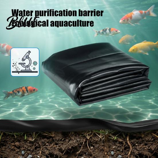 Outdoor Ecological Pond Lining Liner 4x7ft/6.5x10ft/7x10ft HDPE UV Resistant Preformed Aquaculture Heavy Duty Underlayment Easy Cutting for Fountain,