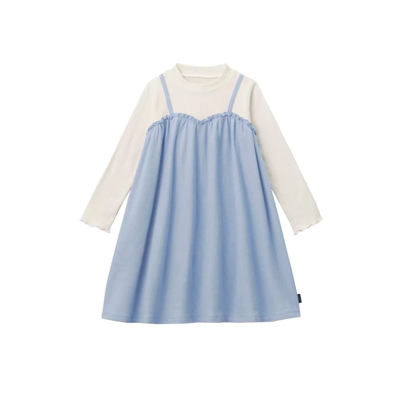 Girls Dress Spring and Autumn 2023 New Arrival Girls Cotton Long Sleeves Minimalist Fashionable Princess Dress Children Cute Dress