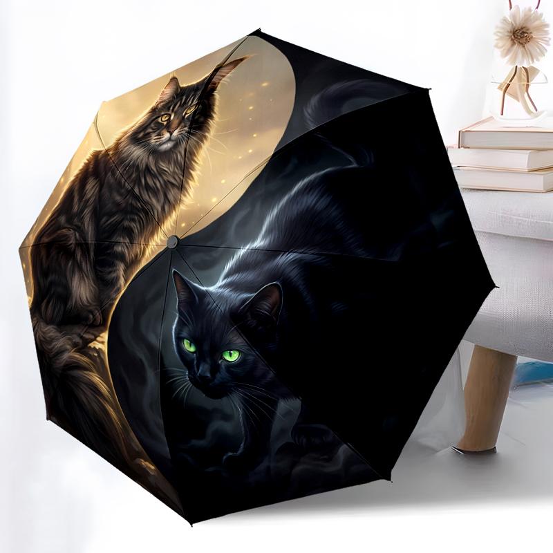 

1pc Sturdy 8-Bone Auto Umbrella, Mystic Tree Of Life Umbrella, Digital Printed, Foldable Umbrella for On-the-Go Outdoor Use