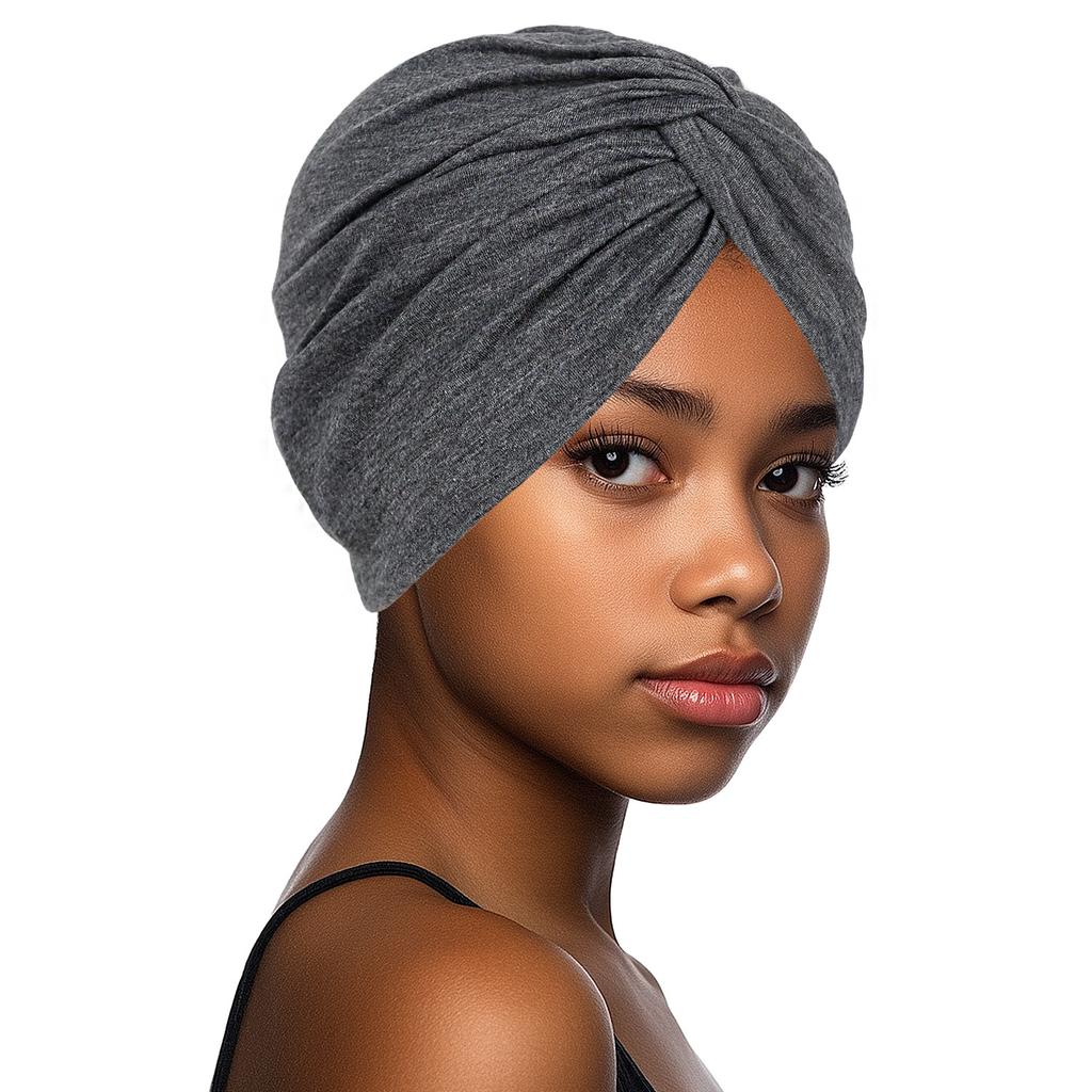 Forehead Cross Women Hijab Cap Elastic Fabric Muslim Instant Turban Bonnet