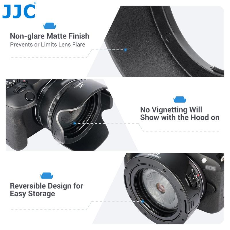 JJC Lens Hood Protector For Canon RF 28mm f/2.8 STM Lens Camera Lens Accessories Replace Canon EW-55