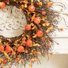 Festival Simulation Flower Wreath, Flower Wreath, Thanksgiving Flower Wreath, Stamens, Pumpkin Branches, Handmade