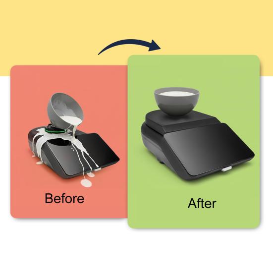 Weighing Plate Cover for TM7 Precise Fit Protective Dust Cover for Mixer & Scale Stable Platform for Baking BPA-Free Plastic Accessory