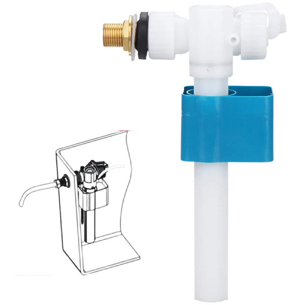 ABS Toilet Side Inlet Valve with 3/8 Inch Brass Thread Connection Designed for Reliable Fill Control and Adjustable Water Level