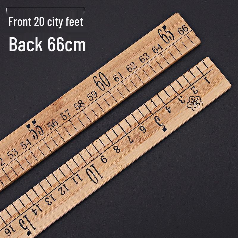Bamboo 30cm Ruler for Sewing and Tailoring