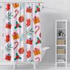 Home decoration shower curtains for bathroom waterproof curtain fabric Modern Nordic style Living Room Merry Christmas winter