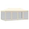 Vidaxl Foldable Party Tent With Walls, Cream, 3X6 M