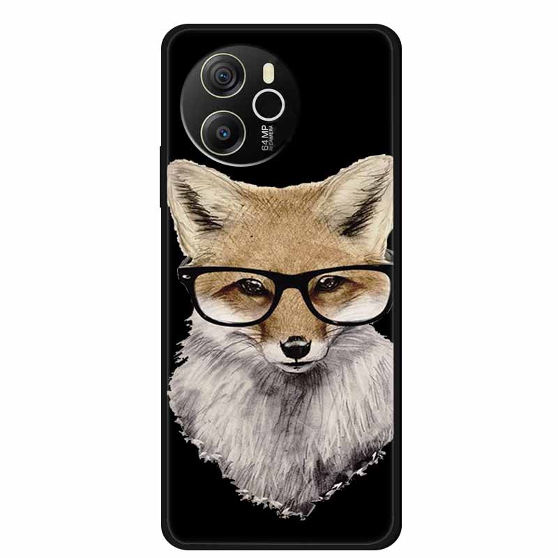 Coque For Blackview Shark 8 Case Cute Cartoon Black Silicone Soft Phone Cases For Blackview Shark 8 Back Cover Case Shark8 Funda