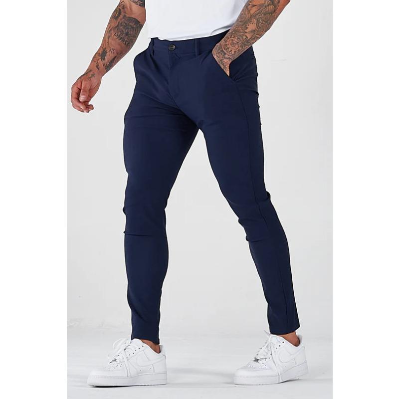 

Men s Comfort Cotton Twill Trousers XXXL темно-синий