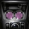 2 Buc Suport de Pahar Diamant pentru Mașină, Suport pentru Pahar cu Apă, Covoraș Antiderapant, Gadget Strălucitor, Pad de Siliciu, Suport pentru Pahar, Accesorii pentru Decorarea Interiorului Auto