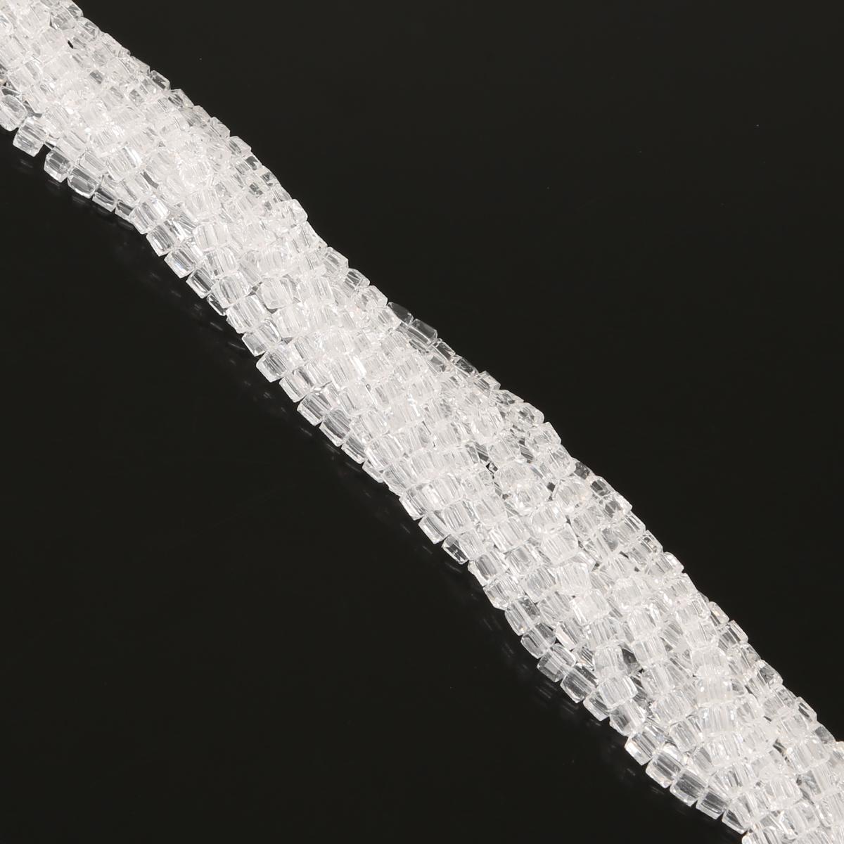 

Хрустальные стеклянные бусины квадратные свободные бусины-разделители для изготовления ювелирных изделий своими руками, браслетов и ожерелий