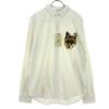 Unused FINGER FOX AND SHIRTS Made In Japan Wappen Long Sleeve Button Down Shirt Men's Used