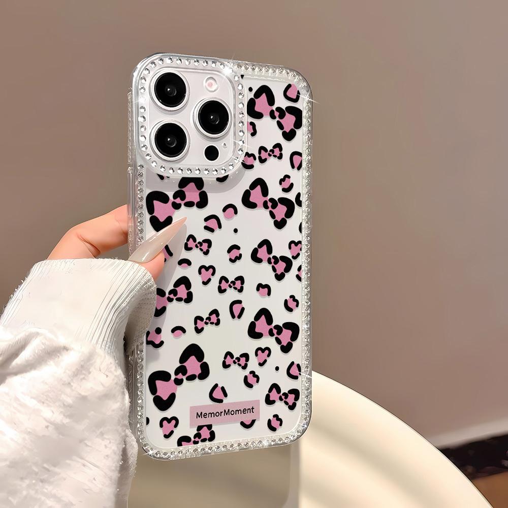 Bracelet Chain Phone Case For iPhone 17 16 15 13 14 for 17Air 17 12 14 16 Pro 17 14 16 Pro Max Sparking Diamond Cute Pattern Hard Cover With Lanyard