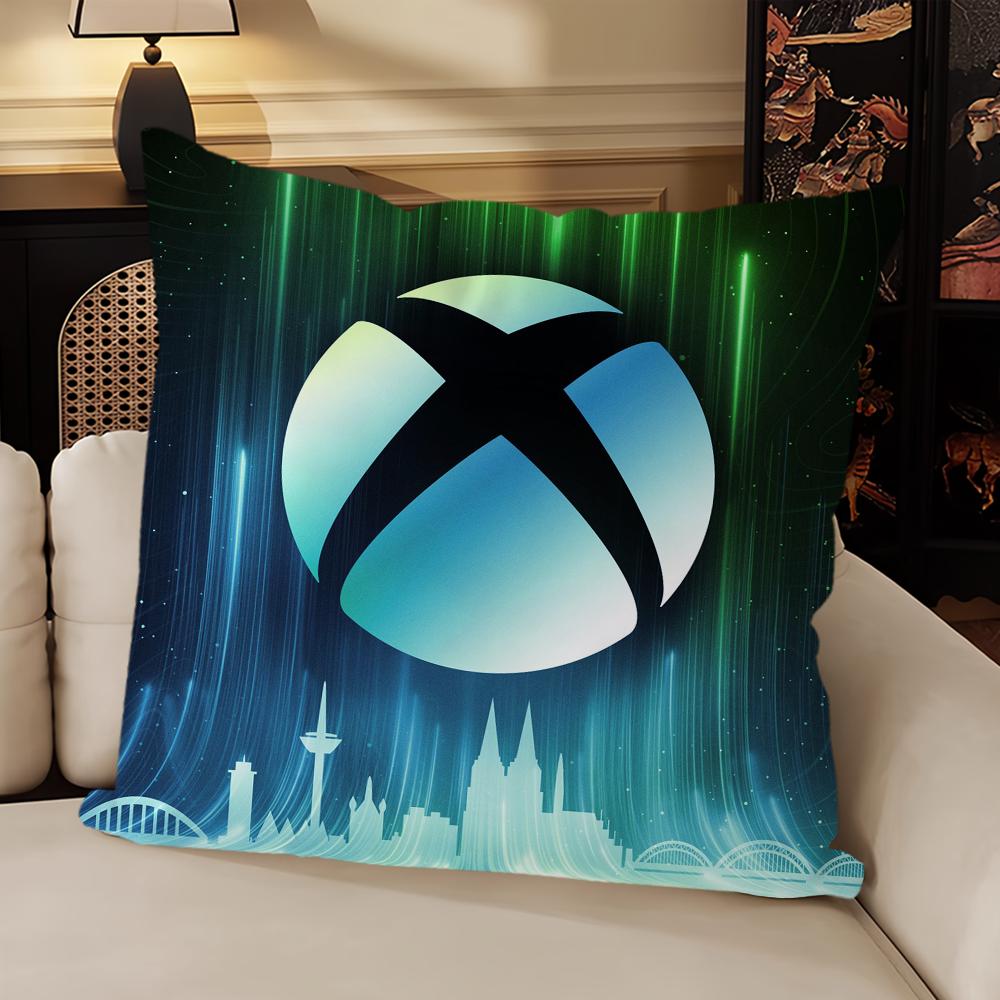 Classic Cushion Cover Living Room Headboard Bedroom Office Cushion Cushion Sofa Nap Time X-Xbox Gamer Square Pillow Case