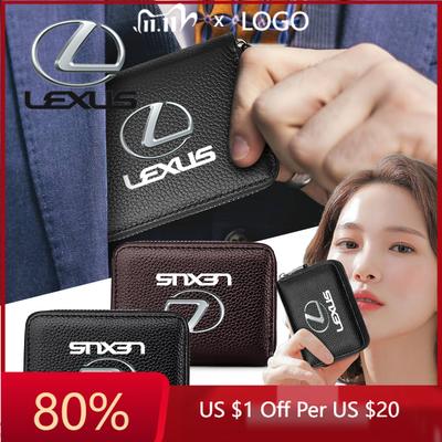2026 Hot Interior Stickers Leather Car Driver's License ID Card Bank Card Wallet Car Accessories For ES300 RX330 RX300 GS3 WA1