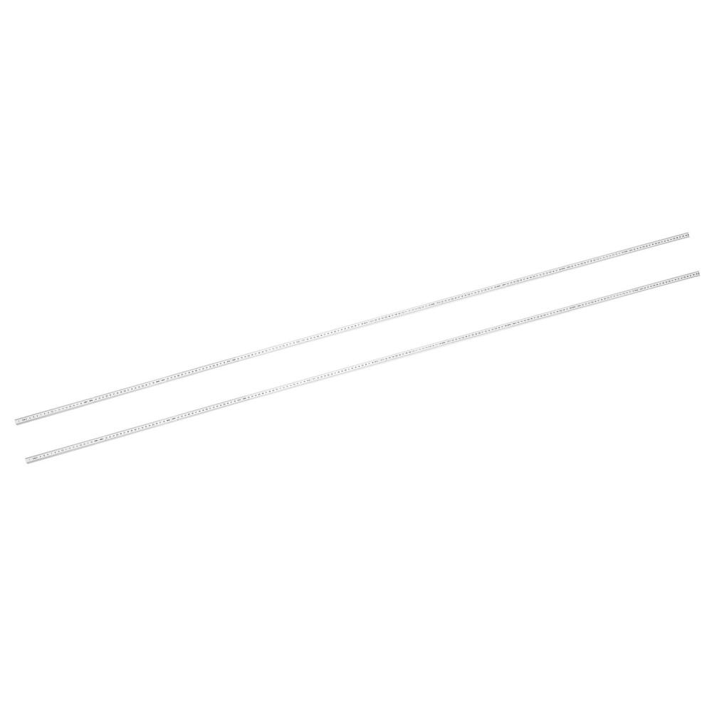 3PCS White Measuring Stick Lightweight Meter Stick Durable Folding Carpenters Ruler